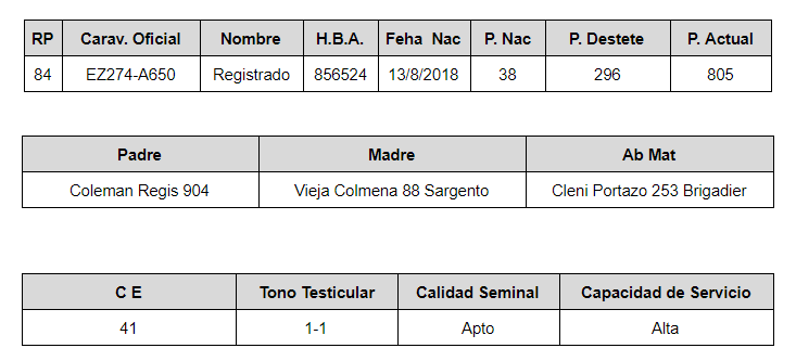 LOTE 13 – R.P. 84 REGISTRADO